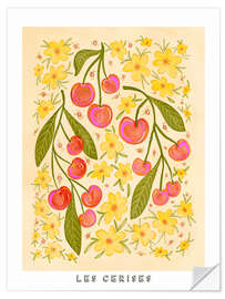 Wall sticker Les Cerises (the cherries) - Nikita Jariwala