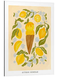 Aluminium print Citrus Sundae - Nikita Jariwala