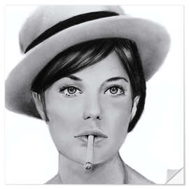 Sticker mural Birkin’s Gaze - Denny Stoekenbroek