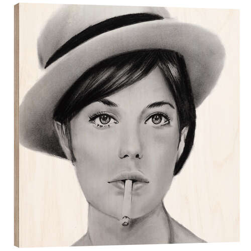 Tableau en bois Birkin’s Gaze