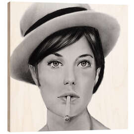 Tableau en bois Birkin’s Gaze - Denny Stoekenbroek