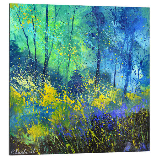 Quadro em alumínio Light in the wood
