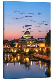 Quadro em tela Sunset over Rome - Achim Thomae