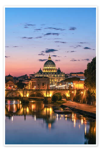 Plakat Sunset over Rome