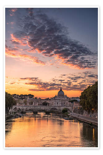 Plakat Sunset over Rome