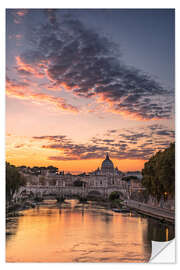 Wall sticker Sunset over Rome - Achim Thomae