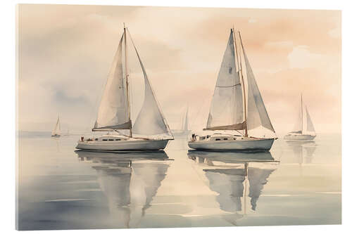 Acrylglasbild Ruhiges Segeln