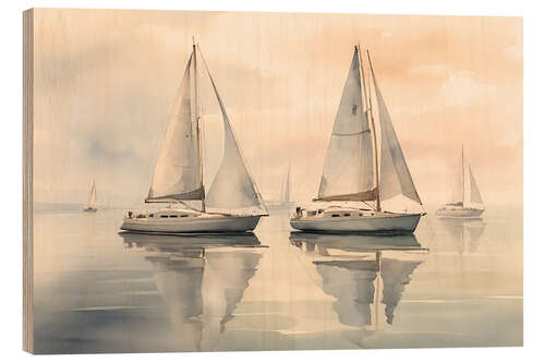 Obraz na drewnie Tranquil Sailing
