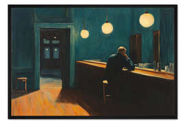 Gerahmter Kunstdruck Midnight Diner