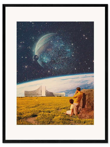 Impression artistique encadrée Collecting memories from the future