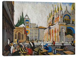 Lærredsbillede San Marco from the Piazzetta - Jules Schmalzigaug, 1913