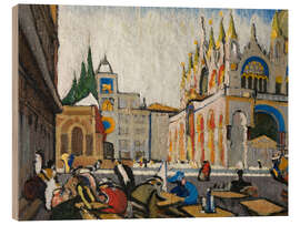 Tableau en bois San Marco from the Piazzetta - Jules Schmalzigaug, 1913