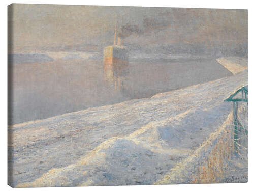 Canvas print Winterstorm - Georges Buysse