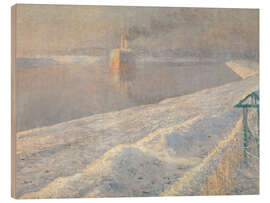 Tableau en bois Winterstorm - Georges Buysse