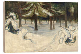 Quadro de madeira Winter in the Woods, 1899 - Edvard Munch