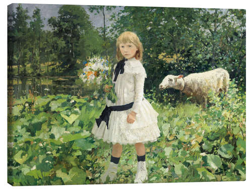 Canvas print Miss Strobbe in the Park - Jean Baptiste Degree, 1886