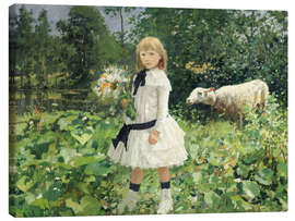 Canvastavla Miss Strobbe in the Park - Jean Baptiste Degree, 1886