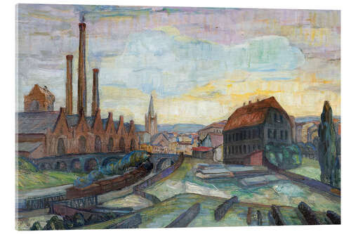 Quadro em acrílico View from Gamlebyen in Oslo, 1938