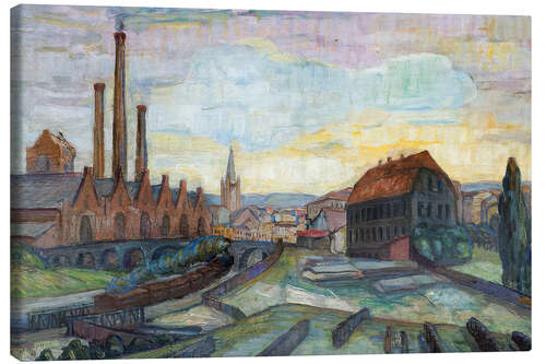 Obraz na płótnie View from Gamlebyen in Oslo, 1938