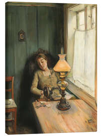 Tableau sur toile Tired, 1885 - Christian Krohg
