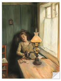 Naklejka na ścianę Tired, 1885 - Christian Krohg