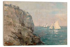 Quadro de madeira The Cliff - Pericles Pantazis, 1882