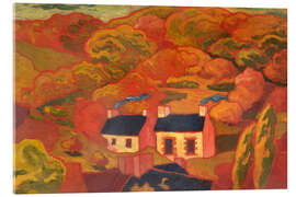 Acrylglasbild Die beiden Reetdachhäuser (Les deux chaumières) - Armand Seguin