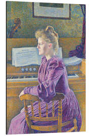 Tableau en aluminium Maria Sèthe at the Harmonium, 1891 - Theo van Rysselberghe