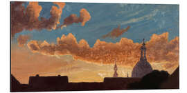 Alubild Abendhimmel über Dresden, 1844 - Knud Baade