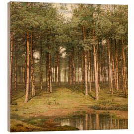 Wood print Fir Wood at Putte - Jean Pierre François Lamoriniere