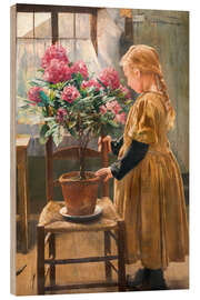 Wood print The Artist's Daughter - Leon Frederic, 1907