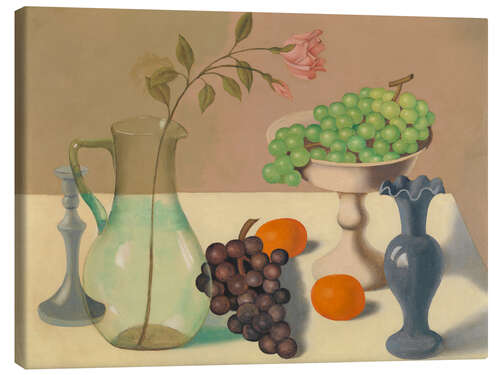 Canvas print Still Life with Grapes - Gustave van de Woestijne, 1937