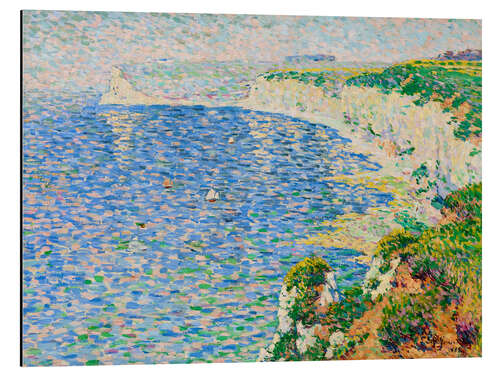 Alubild Blick auf die Klippen von Etretat - Emile Schuffenecker