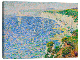 Lienzo A View of the Cliffs at Etretat - Emile Schuffenecker