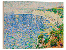 Tableau en bois A View of the Cliffs at Etretat - Emile Schuffenecker