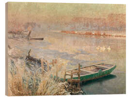 Wood print Winter - Emile Claus, 1900