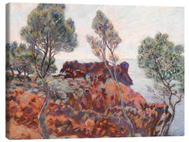 Tableau sur toile Agay, Les Roches Rouges, 1907 - Jean Baptiste Armand Guillaumin