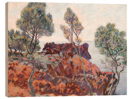Wood print Agay, Les Roches Rouges, 1907 - Jean Baptiste Armand Guillaumin