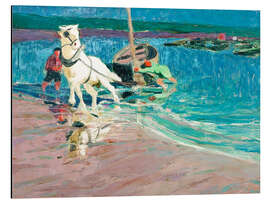 Tableau en aluminium The White Horse (Horse at the Ford) - John Noble, 1917