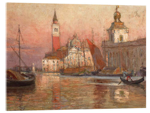 Akrylglastavla San Giorgio, Venice - Herbert W. Faulkner