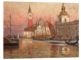 Akrylglastavla San Giorgio, Venice - Herbert W. Faulkner