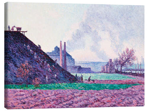 Canvas print A Slag Heap Near Marchiennes - Maximilien Luce, 1898
