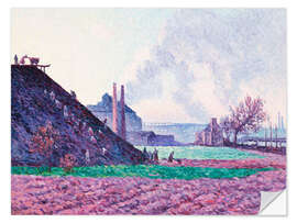 Sticker mural A Slag Heap Near Marchiennes - Maximilien Luce, 1898