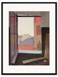 Gerahmter Kunstdruck Blick aus dem Fenster - Arthur Segal, 1930