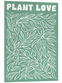Acrylglasbild Grüne Pflanzenliebe - Martina