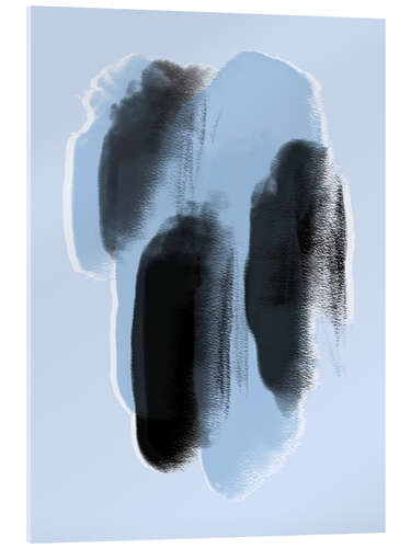 Acrylic print Abstract Blue Paint Dots