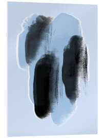 Acrylic print Abstract Blue Paint Dots