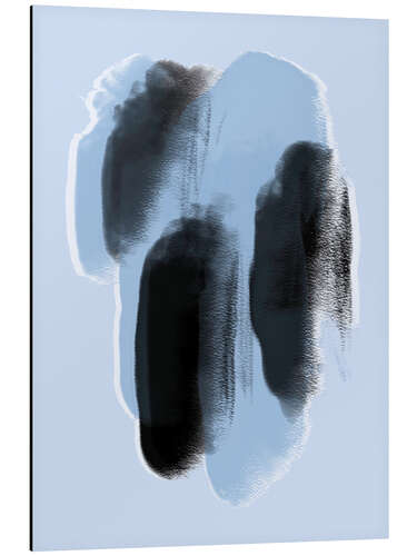 Alumiinitaulu Abstract Blue Paint Dots