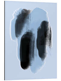 Alumiinitaulu Abstract Blue Paint Dots