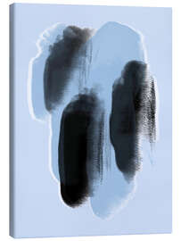 Obraz na płótnie Abstract Blue Paint Dots